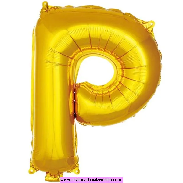 P Gold Folyo Balon